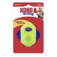 Produktbild von KONG Airdog Squeaker Knobby Ball für Hunde mit Plüsch und Quietschefunktion M/L Bunt