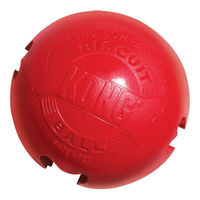 Produktbild von KONG Biscuit Ball Hundespielzeug aus Naturkautschuk Rot - 1 Stk.