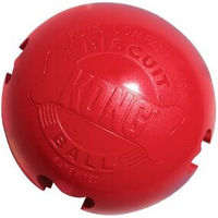 Produktbild von KONG Biscuit Snack-Ball L Rot aus Naturkautschuk für große Hunde