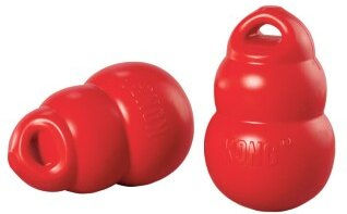 KONG Bounzer Wurfspielzeug für Hunde Größe L Rot aus Naturkautschuk - 1 Stk. – Bild 1 von 4