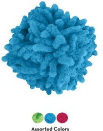 KONG Cat Active Moppy Ball Spielzeug für Katzen aus blauem Plüsch – Bild 1 von 2