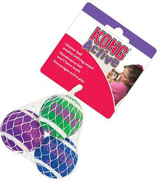 KONG Cat Active Tennisbälle mit Glocken für Katzen 3 Stück – Bild 1 von 7
