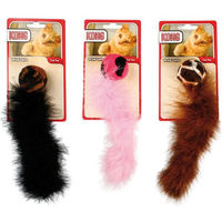 Produktbild von KONG Cat Active Wild Tails Plüsch Federspielzeug für Katzen in verschiedenen Farben