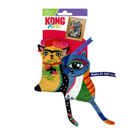 KONG Cat Artz Kahlo und Picasso Plüschspielzeug für Katzen 2er Pack – Bild 1 von 1