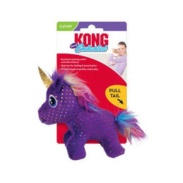 Produktbild von KONG Cat Enchanted Buzzy Unicorn Spielzeug für Katzen aus Plüsch in Lila - 1 Stk.
