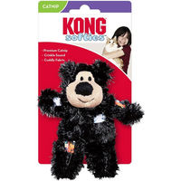 Produktbild von KONG Cat Softies Patchwork Bear Plüschspielzeug für Katzen mit Catnip in verschiedenen Farben - 1 Stk.