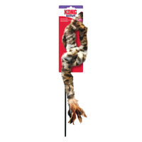 Produktbild von KONG Cat Swizzle Bird Angel Katzen-Angelspielzeug aus Plüsch in Braun