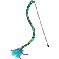 Produktbild von KONG Cat Teaser Curlz KatzenSpielzeug Blau Bunt