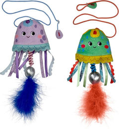 Kong Cat Teaser Qualle Plüschspielzeug mit Catnip 81 cm assortiert – Bild 1 von 3