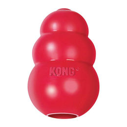 KONG Classic Kauspielzeug aus Naturkautschuk für kleine Hunde und Welpen Größe S Rot – Bild 1 von 13