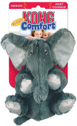 KONG Comfort Kiddos Elephant Plüschspielzeug für Welpen Größe XS Grau – Bild 1 von 4