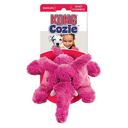 KONG Cozie Brights Quietschendes Plüschspielzeug für mittelgroße Hunde in Rosa und Bunt - 1 Stk. – Bild 1 von 4