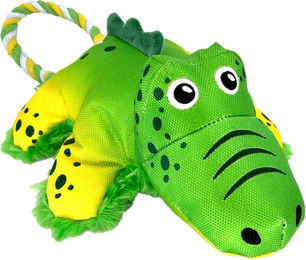 Produktbild von KONG Cozie Tuggz Hundespielzeug Alligator Plüschspielzeug Grün Größe M/L