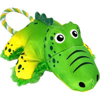 Produktbild von KONG Cozie Tuggz Hundespielzeug Alligator Plüschspielzeug Grün Größe M/L