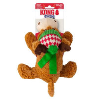 Produktbild von KONG Cozie Winter Rentier Plüsch Hundespielzeug für Welpen in Braun