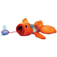 Produktbild von Kong Crackles Gulpz Plüschspielzeug für Katzen zur Zahnpflege in Orange