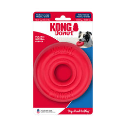 KONG Donut Kauspielzeug aus Naturkautschuk in Rot – Bild 1 von 1