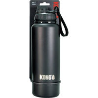 Produktbild von KONG Duo Drinker Trinknapf aus Edelstahl in Schwarz