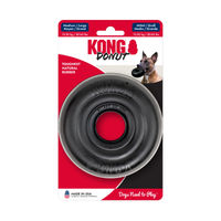 Produktbild von KONG Extreme Donut Kauspielzeug aus Naturkautschuk Schwarz