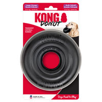 Produktbild von KONG Extreme Donut Kauspielzeug aus Naturkautschuk Schwarz