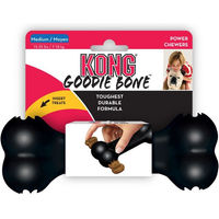 Produktbild von Kong Extreme Goodie Bone Kauspielzeug aus Naturkautschuk für Hunde Größe M Schwarz