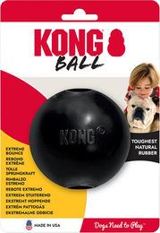 Kong Extreme Hundeball aus Gummi Schwarz Größe L – Bild 1 von 5
