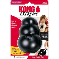 Produktbild von Kong Extreme Kauspielzeug für Hunde Riesenrassen aus Naturkautschuk XL Schwarz