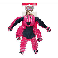 Produktbild von KONG Floppy Knots Bunny Plüschspielzeug für Hunde mit integriertem Seil und Quietscher Rosa S/M - 1 Stk.