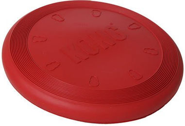 KONG Flyer Frisbee Hundespielzeug aus Gummi Größe S Rot – Bild 1 von 9