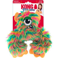 Produktbild von KONG Frizzles Frazzle Plüschspielzeug für Hunde Medium Bunt mit Piep- und Knisterfunktion