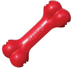 KONG Goodie Bone Classic Kauspielzeug aus Naturkautschuk Größe M Rot – Bild 1 von 5
