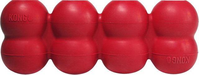 KONG Goodie Ribbon Kauspielzeug aus Naturkautschuk für mittelgroße Hunde Größe M Rot - 1 Stk. – Bild 1 von 10