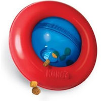Produktbild von KONG Gyro Intelligenzspielzeug für kleine Hunde in Rot Größe S