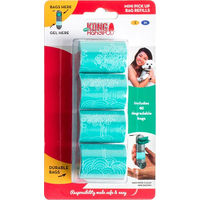 Produktbild von KONG HandiPOD Mini Kotbeutel für Hunde 40 Stück in Grün und Türkis - 4 x 10 Stk.