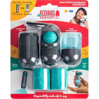 Produktbild von KONG HandiPOD Mini Starter Set 5-teiliger Beutelspender in Grau Grün Bunt - 3 x 10 Stk.