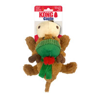 Produktbild von KONG Holiday Cozie Reindeer Plüschtier für Hunde in Braun Größe M