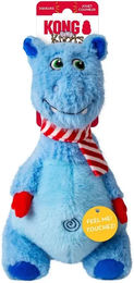 Produktbild von Kong Holiday Knots Belly Hippo Plüschspielzeug für Hunde Blau Größe L