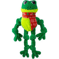 Produktbild von KONG Holiday Knots Frosch Hundespielzeug aus Plüsch L/XL