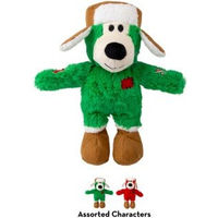 Produktbild von KONG Holiday Wild Knots Bear Plüschspielzeug mit Seil für Hunde in S/M und M/L