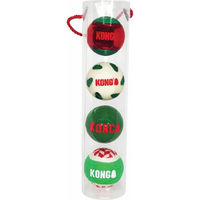 Produktbild von Kong Hundeball Holiday Occasions aus Gummi bunt 4er Pack