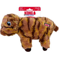 Produktbild von KONG Hundespielzeug Low Stuff Stripes Kuh Plüsch Braun Größe M