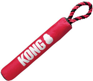 Produktbild von KONG Hundespielzeug Signature Stick Wurfspielzeug mit Seil Größe M
