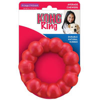 Produktbild von KONG Impact Ring Kauspielzeug für Hunde aus Naturkautschuk XL Rot