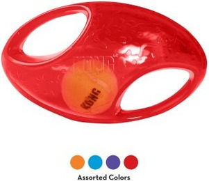 KONG Jumbler Football Hundeball aus Kunststoff Medium/Large - 1 Stk. – Bild 1 von 4