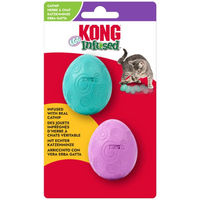 Produktbild von KONG Katzenminze Ei Spielzeug aus Naturkautschuk bunt