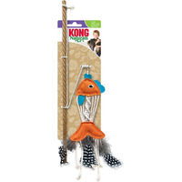 Produktbild von KONG Katzenspielzeug Naturals Teaser Fisch aus Plüsch mit Katzenminze und buntem Design