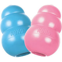 Produktbild von Kong Kauspielzeug für Welpen aus Naturkautschuk Rosa Größe S