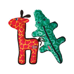 Kong Kauspielzeug Giraffe aus Plüsch bunt für Hunde – Bild 1 von 3