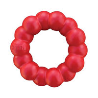 Produktbild von KONG Kauspielzeug Ring aus Naturkautschuk für kleine und mittelgroße Hunde in Rot - 1 Stk.