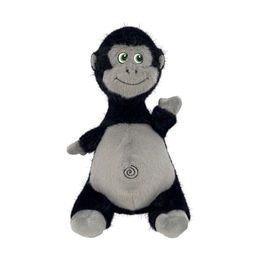 KONG Knots Belly Hippo Plüschspielzeug für Hunde mit Quietscher und internem Seilball in Grau und Bunt – Bild 1 von 5